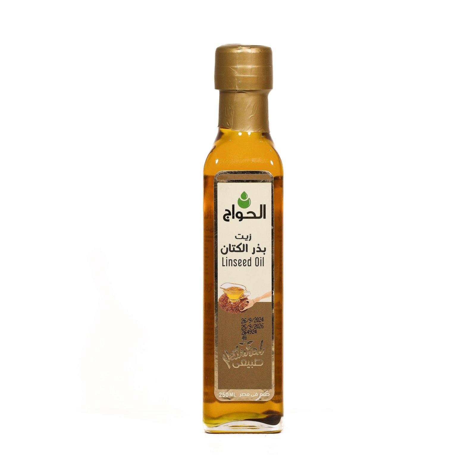 زيت بذر الكتان زجاج 250مل